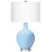 Wild Blue Yonder Ovo Table Lamp from Color Plus