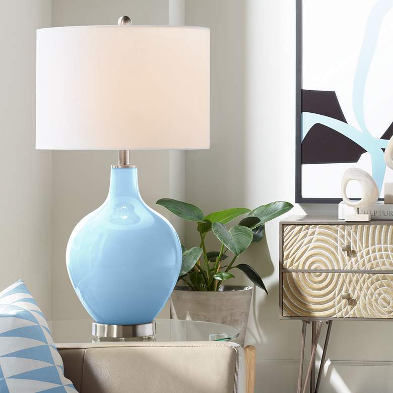 Image 1 Wild Blue Yonder Ovo Table Lamp from Color Plus