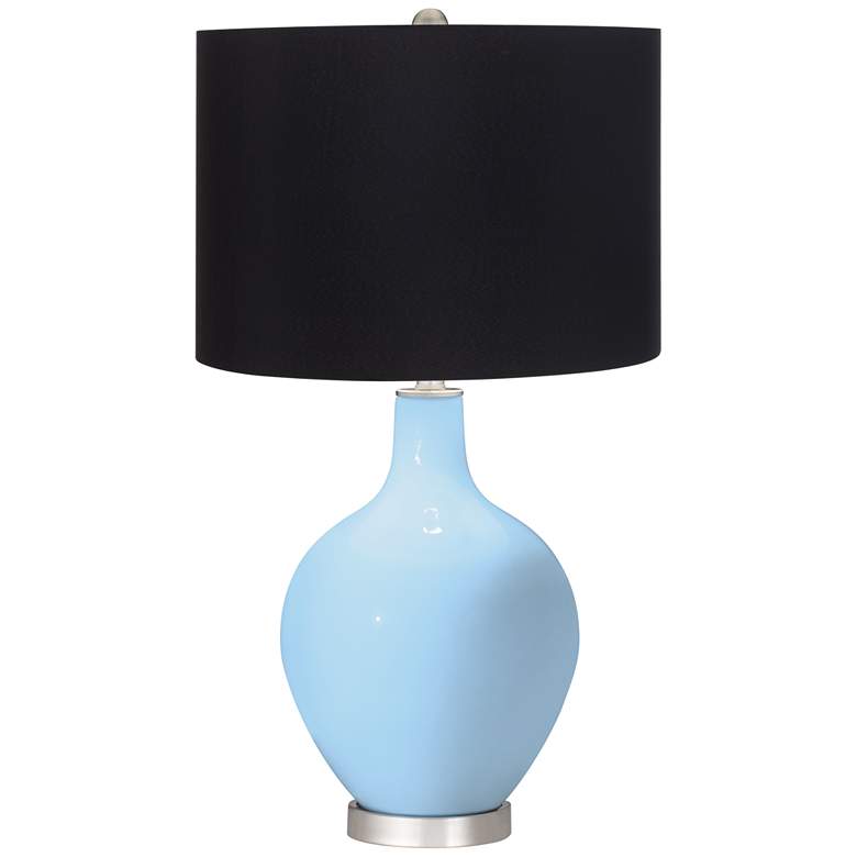 Image 1 Wild Blue Yonder Ovo Table Lamp with Black Shade
