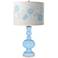 Wild Blue Yonder Rose Bouquet Apothecary Table Lamp
