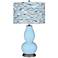 Wild Blue Yonder Shift Double Gourd Table Lamp