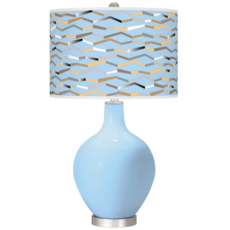 Image 1 Wild Blue Yonder Shift Ovo Table Lamp