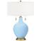 Wild Blue Yonder Toby Brass Accents Table Lamp