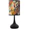 Wild Desert Giclee Black Droplet Table Lamp