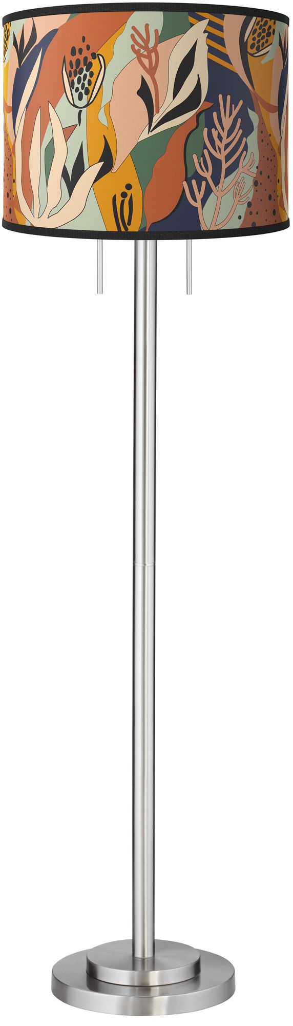 Wild Desert Giclee Brushed Nickel Garth Floor Lamp