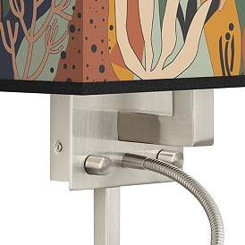 Image2 of Wild Desert Giclee Glow LED Reading Light Plug-In Sconce more views
