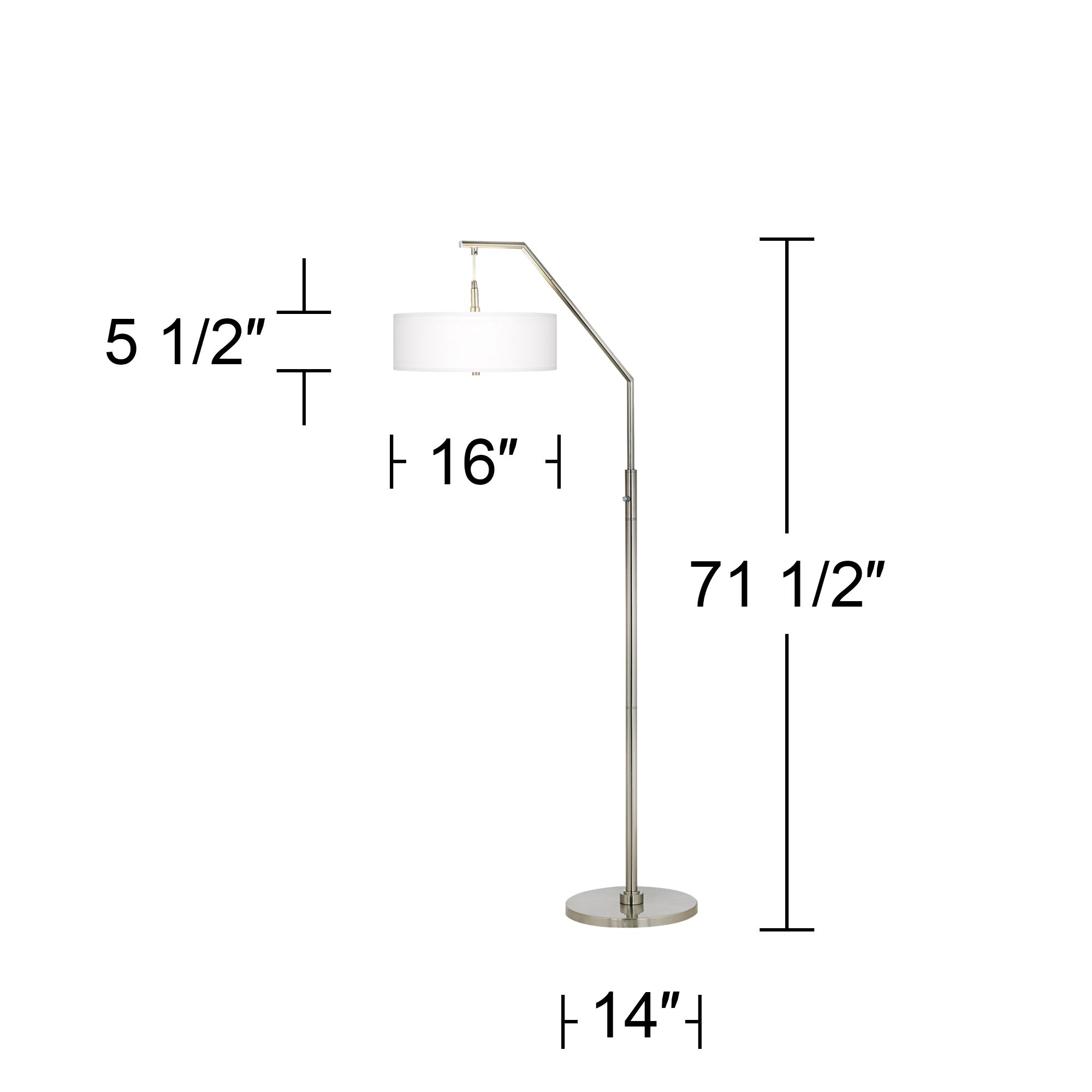 Image 5 Wild Desert Giclee Shade Arc Floor Lamp more views