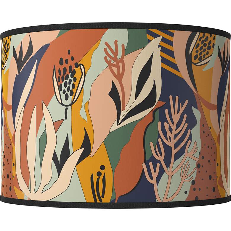 Image 1 Wild Desert White Giclee Drum Lamp Shade 15.5x15.5x11 (Spider)