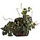 Wild Grape Leaf 24" Wide Faux Plant in a Treasure Chest Pot