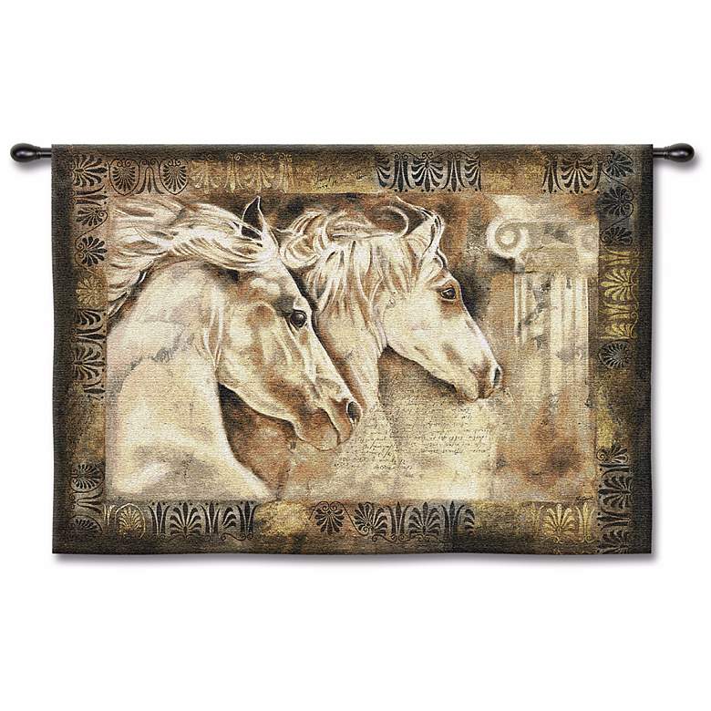 Image 1 Wild Horses 53 inch Wide Wall Tapestry
