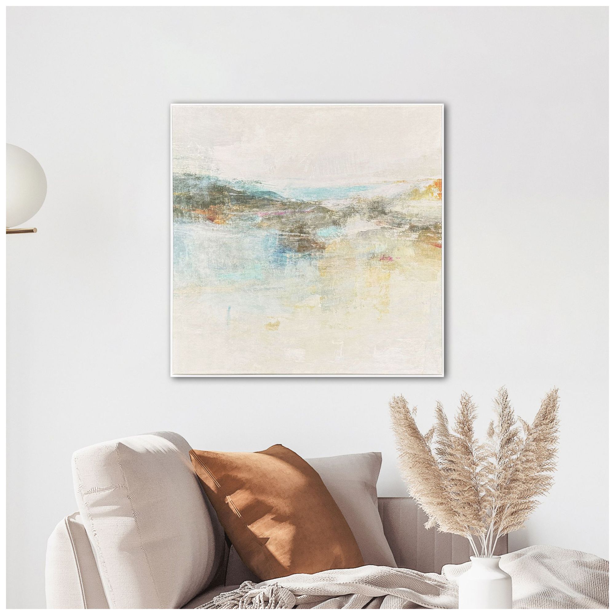 Image 4 Wild Sea 29"W x 29"H Contemporary Canvas more views