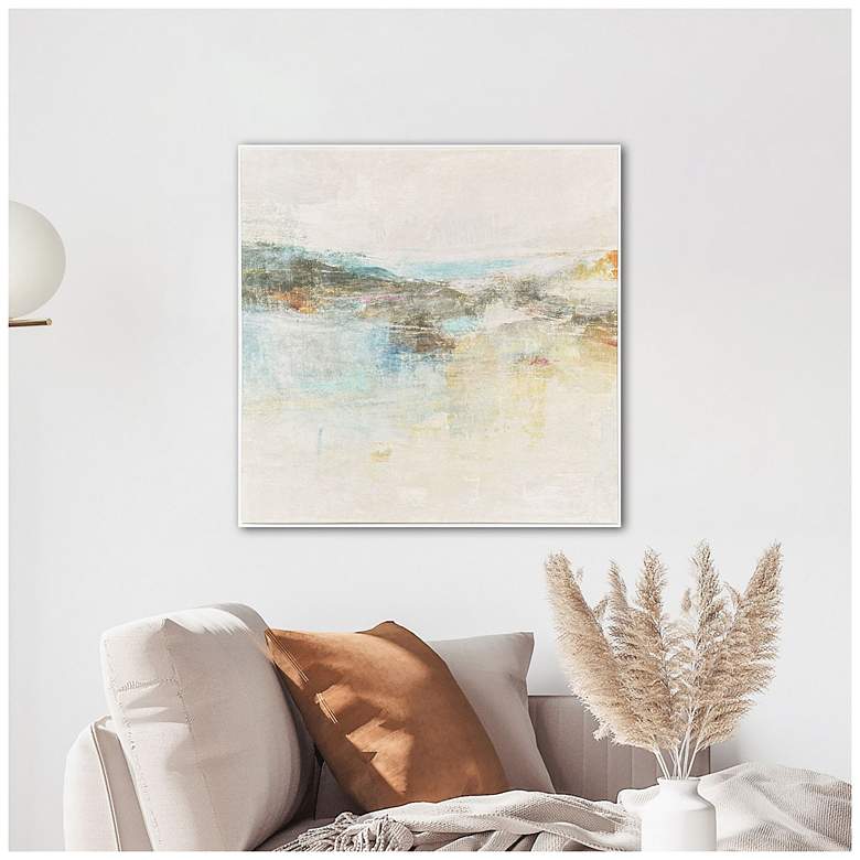 Image 4 Wild Sea 29"W x 29"H Contemporary Canvas more views