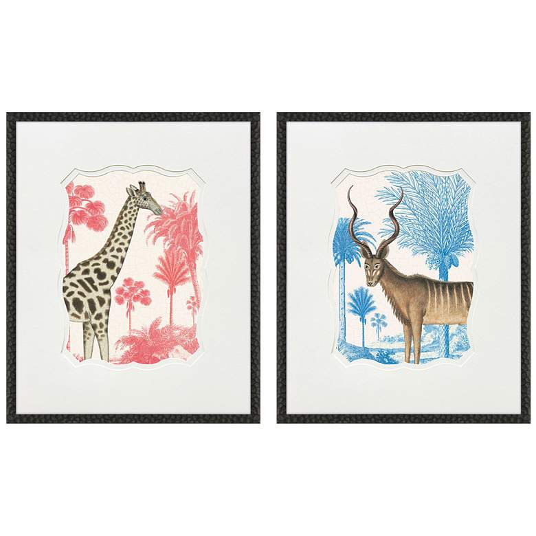 Image 1 Wild Wonderland I 21"W x 25"H Framed Wall Art Set of 2