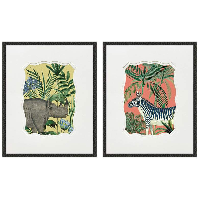 Image 1 Wild Wonderland II 21"W x 25"H Framed Wall Art Set of 2