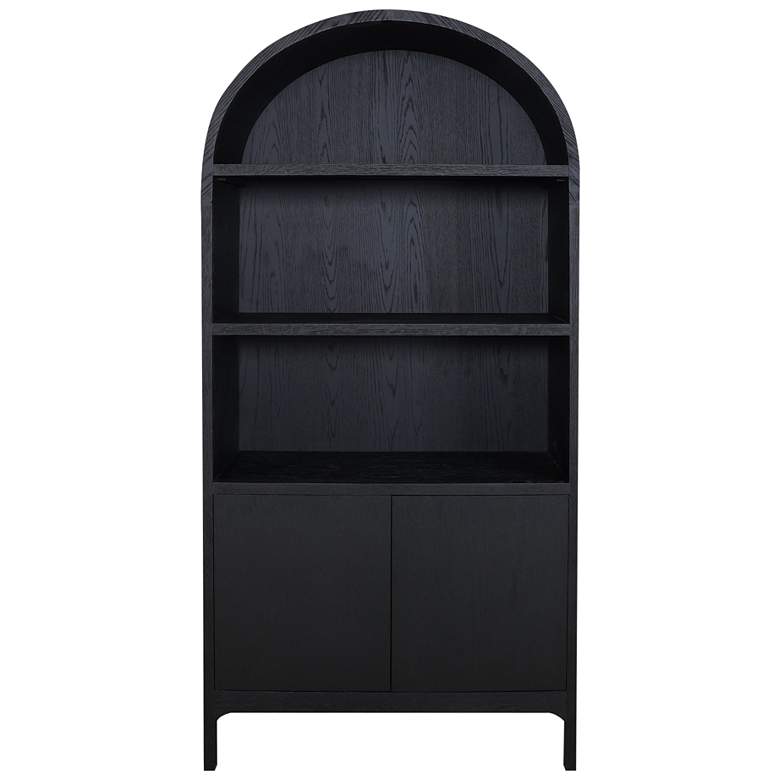 Image 1 Wilde Display Cabinet Black Oak