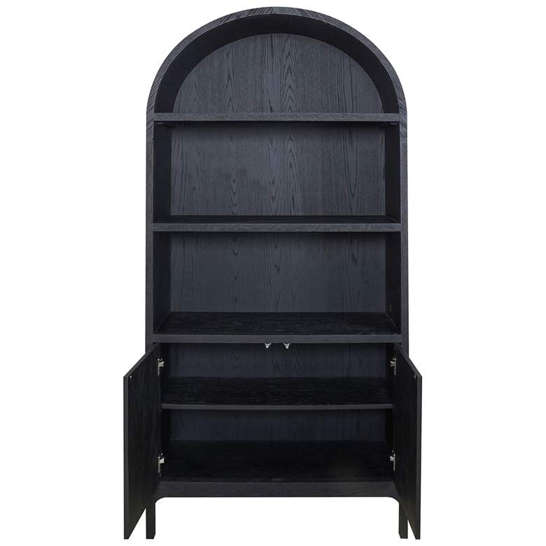 Image 3 Wilde Display Cabinet Black Oak more views