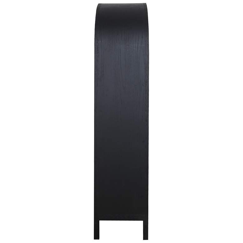 Image 4 Wilde Display Cabinet Black Oak more views