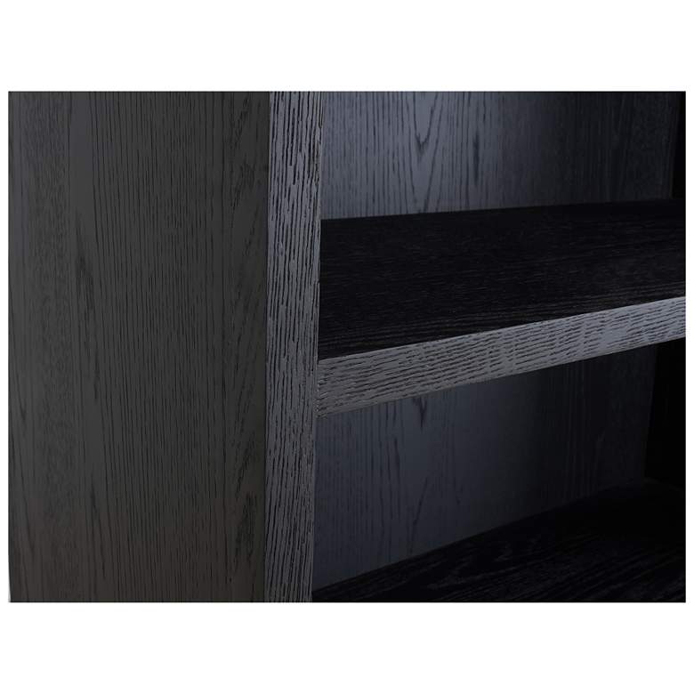 Image 6 Wilde Display Cabinet Black Oak more views