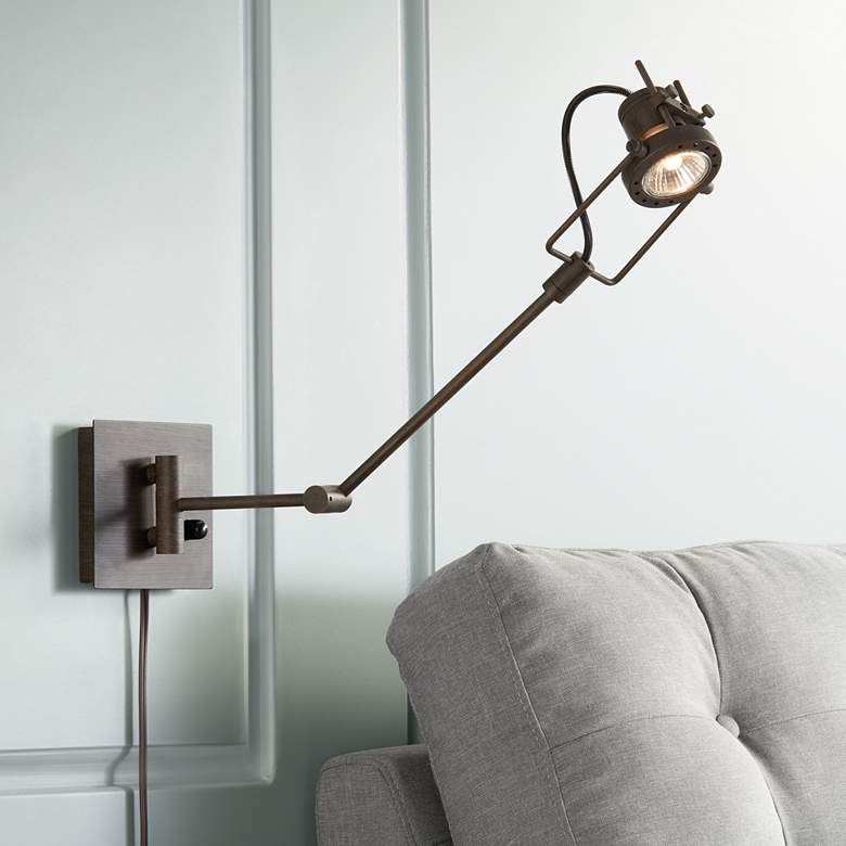 Wilde Spotlight Plug-in Swing Arm Wall Lamp