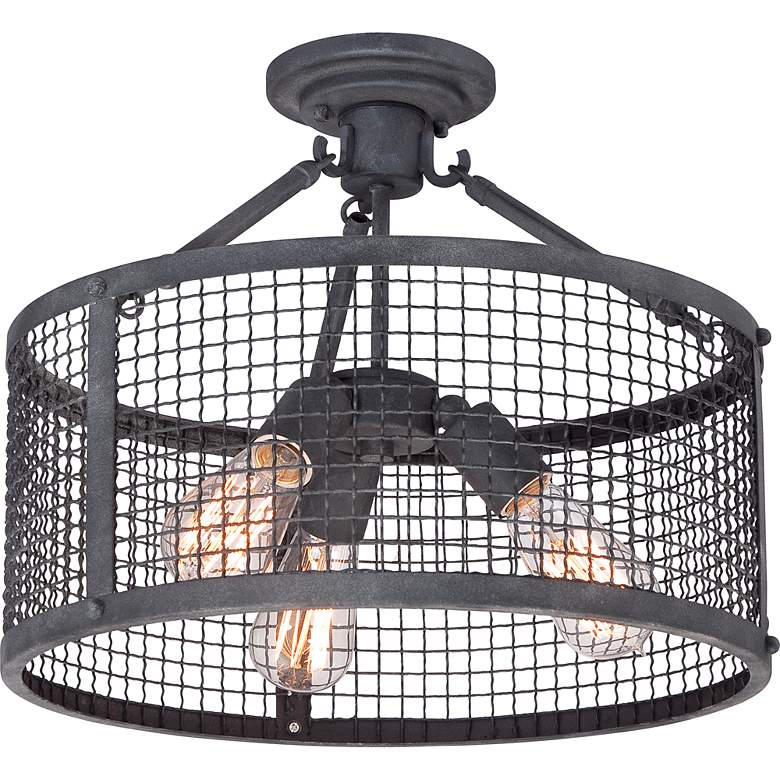 Image 4 Wilder Black Semi-Flush Mount more views
