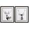Wilderness Stare 22"W x 26"H Framed Art Set of 2
