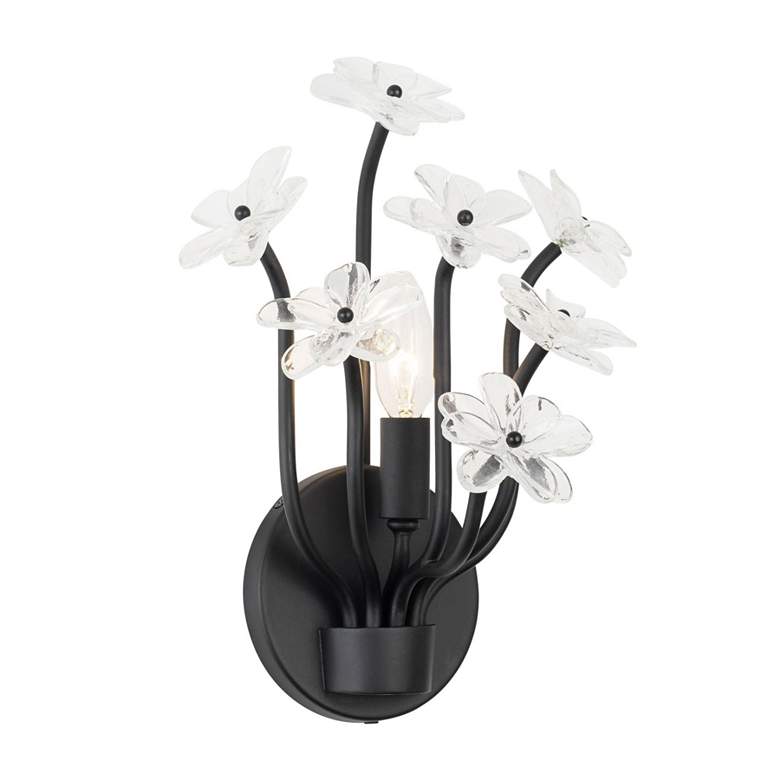 Image 2 Wildflower 1-Lt Sconce - Matte Black more views