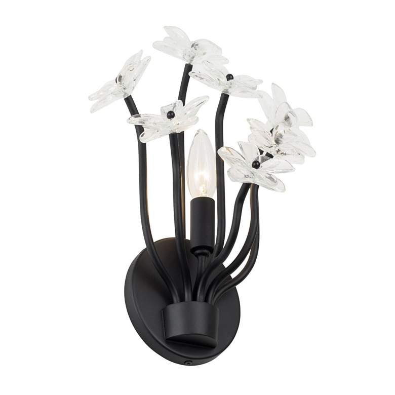 Image 3 Wildflower 1-Lt Sconce - Matte Black more views