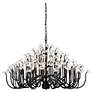 1_Wildflower 15-Lt Chandelier - Matte Black
