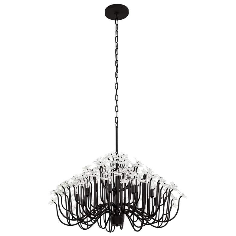 Image 6 Wildflower 15-Lt Chandelier - Matte Black more views