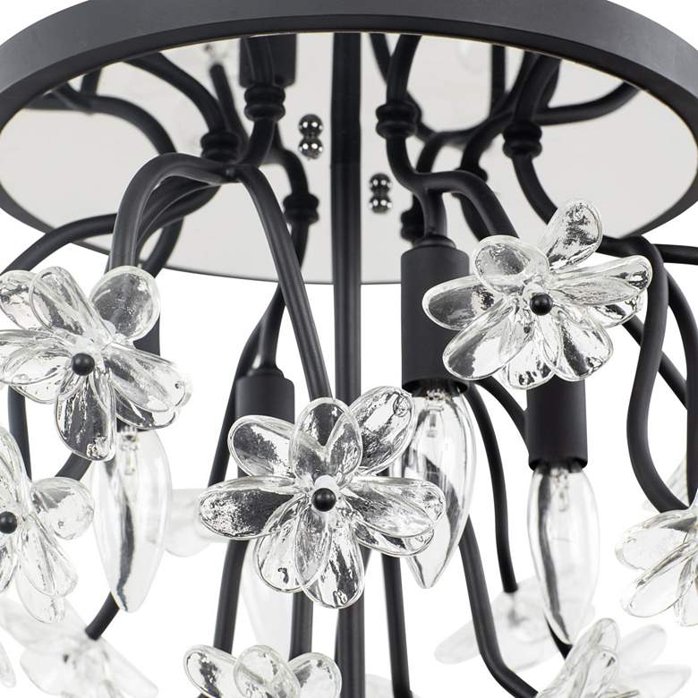Image 2 Wildflower 4-Lt Semi-Flush - Matte Black more views