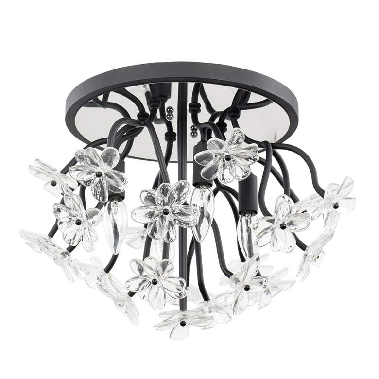 Image 4 Wildflower 4-Lt Semi-Flush - Matte Black more views