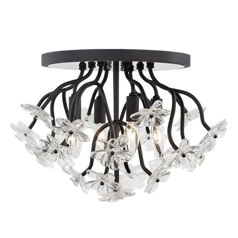 Image 5 Wildflower 4-Lt Semi-Flush - Matte Black more views