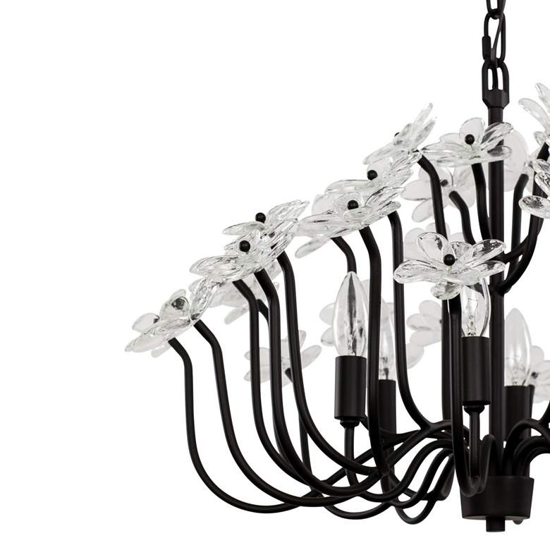 Image 3 Wildflower 6-Lt Chandelier - Matte Black more views
