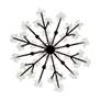 4_Wildflower 6-Lt Chandelier - Matte Black more views