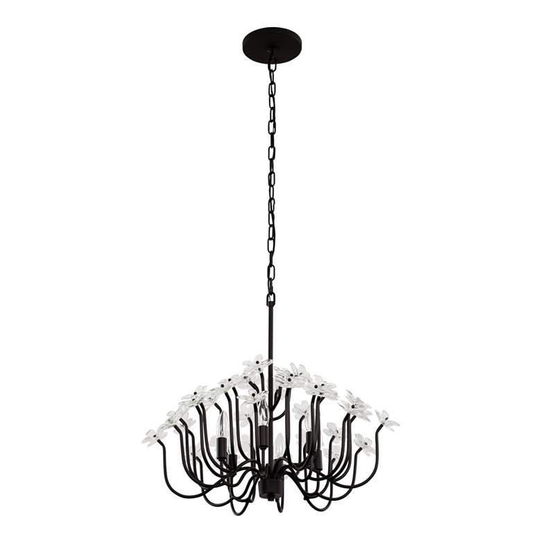 Image 6 Wildflower 6-Lt Chandelier - Matte Black more views