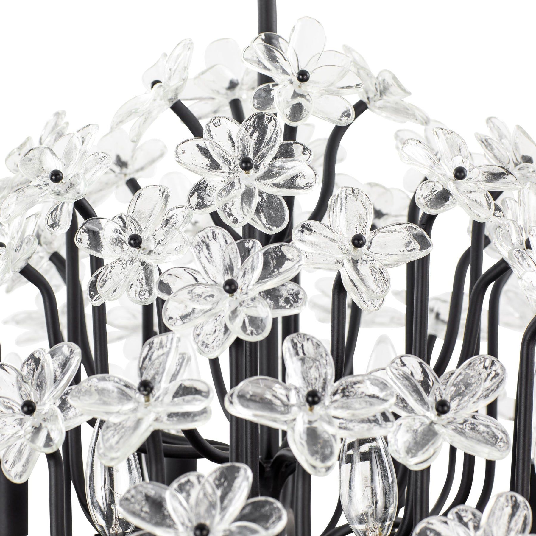 Image 3 Wildflower 8-Lt Chandelier - Matte Black more views