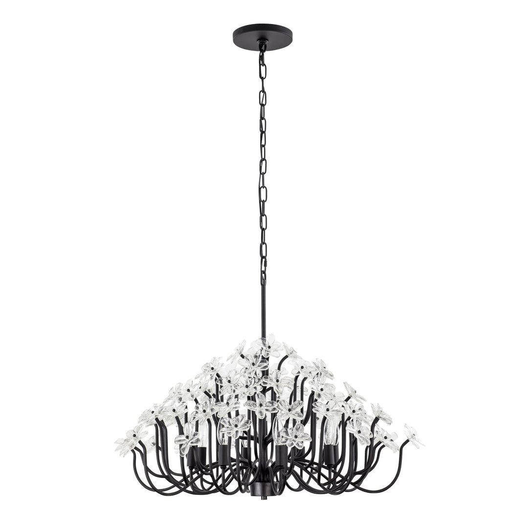 Image 6 Wildflower 8-Lt Chandelier - Matte Black more views