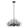 6_Wildflower 8-Lt Chandelier - Matte Black more views