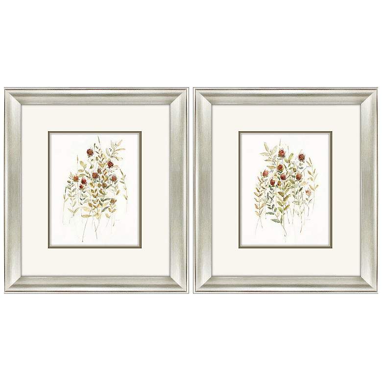Image 1 Wildflower Breeze 16"W x 18"H Framed Art Set of 2