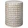 Wildflower Indoor/Outdoor Cream Ceramic Side Table