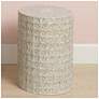 1_Wildflower Indoor/Outdoor Cream Ceramic Side Table