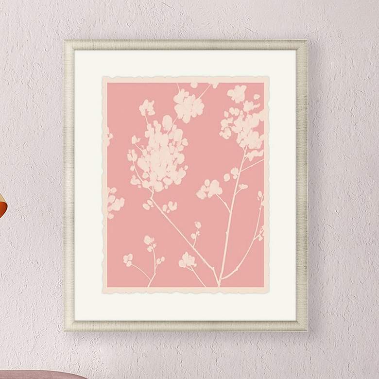 Image 1 Wildflower Silhouette I 39"H Giclee Framed Print Wall Art