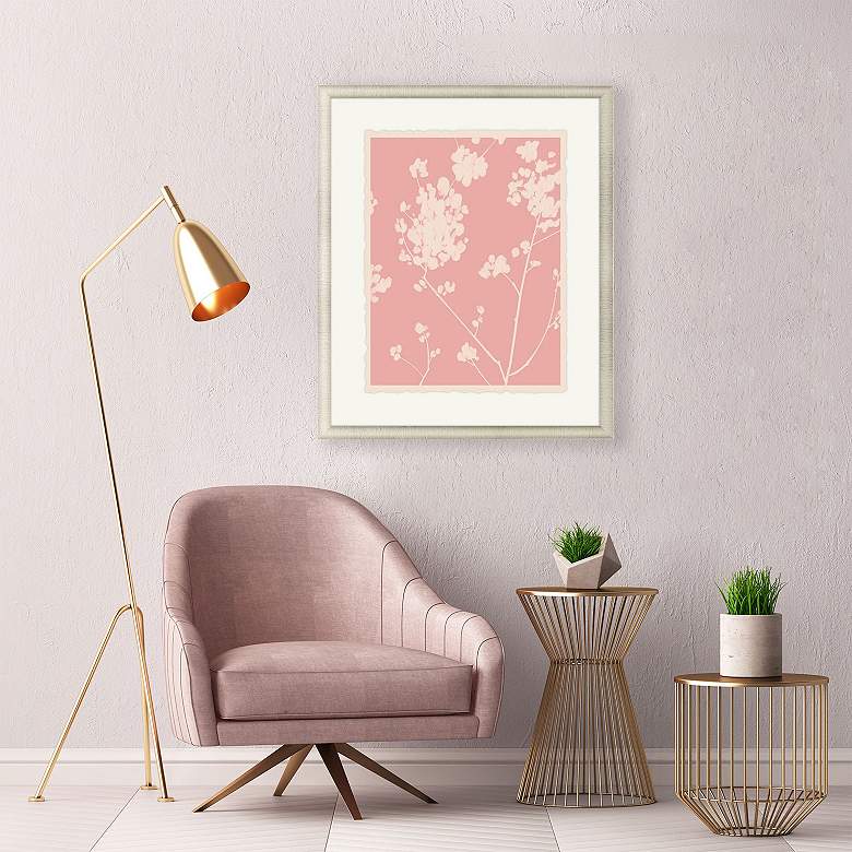 Image 5 Wildflower Silhouette I 39"H Giclee Framed Print Wall Art more views