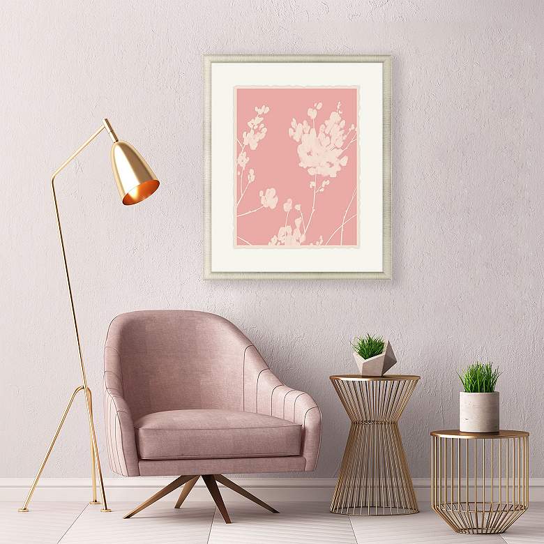 Image 4 Wildflower Silhouette II 39"H Giclee Framed Print Wall Art more views