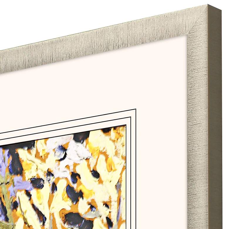 Image 2 Wildflowers A 43" High Rectangular Giclee Framed Wall Art more views