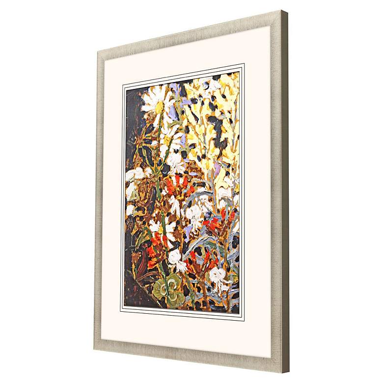 Image 3 Wildflowers A 43" High Rectangular Giclee Framed Wall Art more views