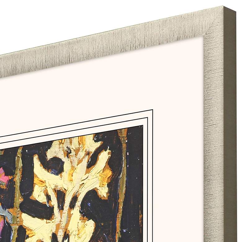 Image 2 Wildflowers B 43" High Rectangular Giclee Framed Wall Art more views