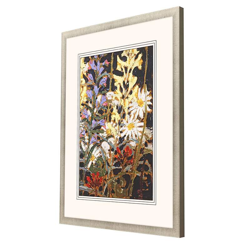 Image 3 Wildflowers B 43" High Rectangular Giclee Framed Wall Art more views