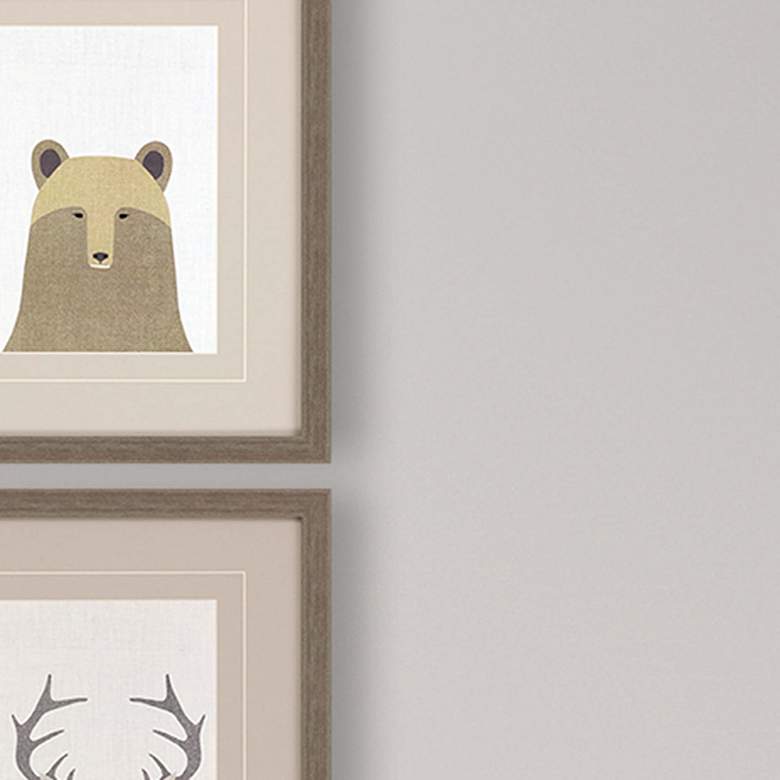 Image 5 Wildlife I 20" High 4-Piece Framed Wall Art Set more views