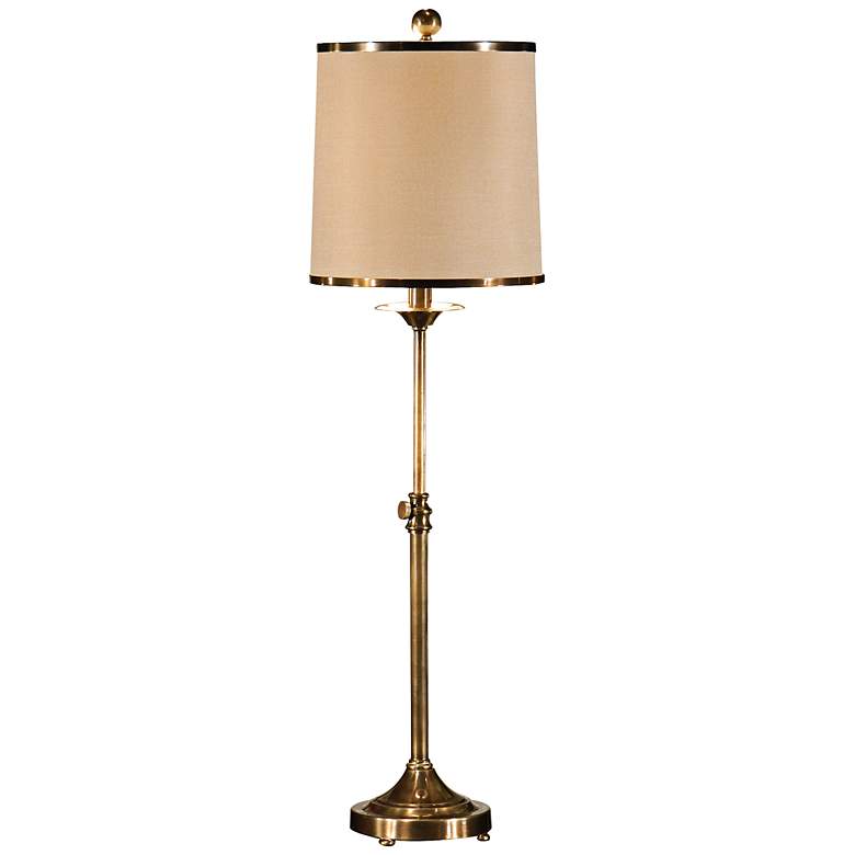 Image 1 Wildwood Adjustable Iron and Brass Table Lamp